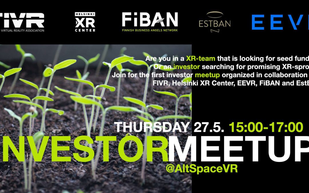 FIVR, HXRC & EEVR Summer Meetup 2021: Startups pitching in Virtual Reality!