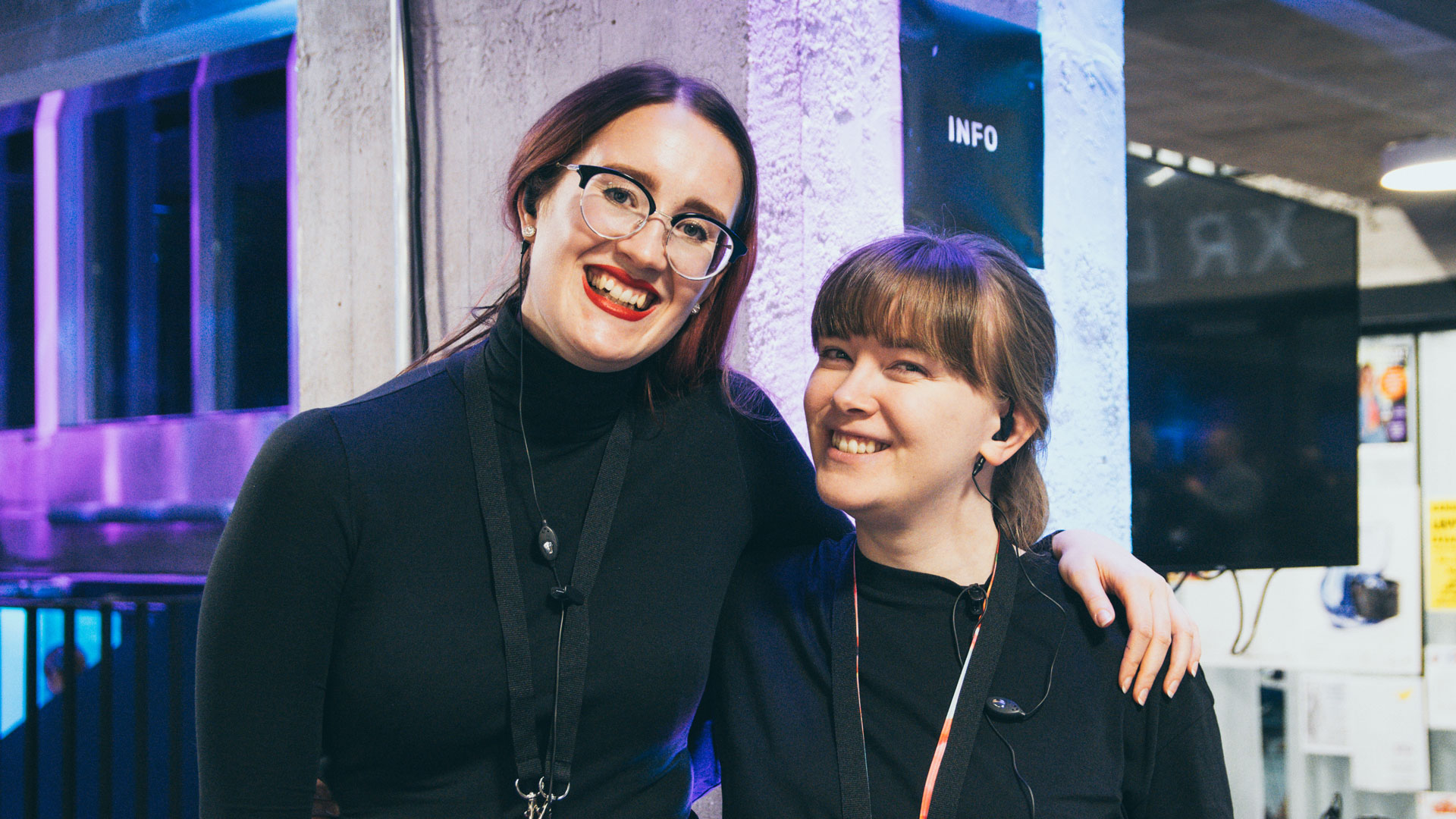 Two staff members at Match Up 2019