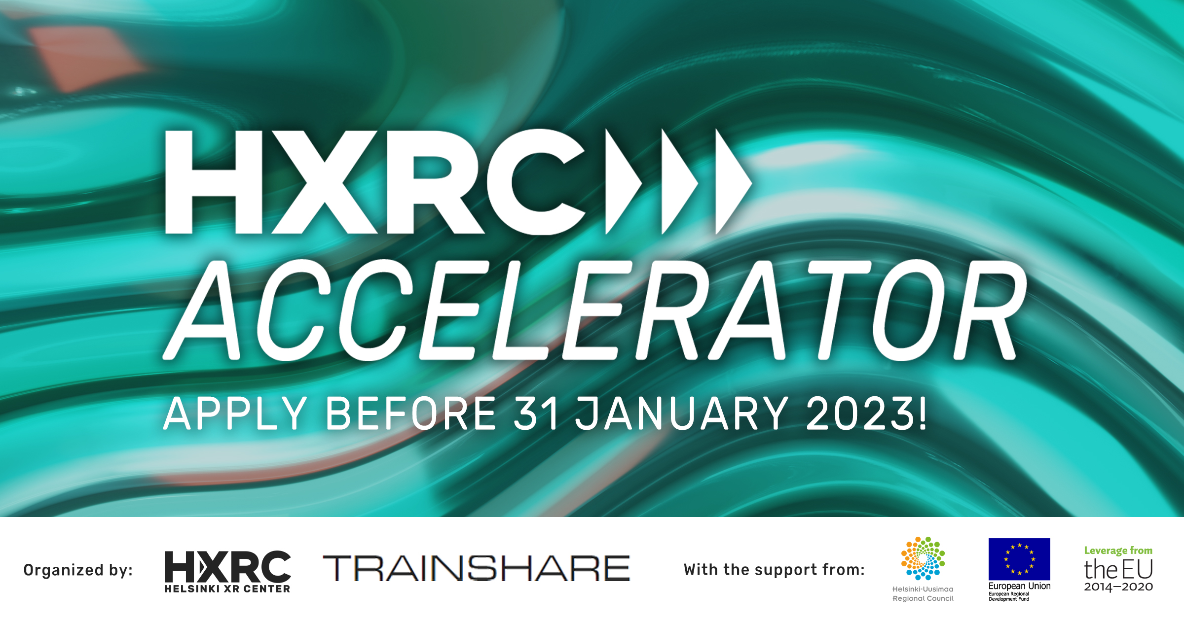 Helsinki XR Center's XR Accelerator program, apply before 31 January 2023.