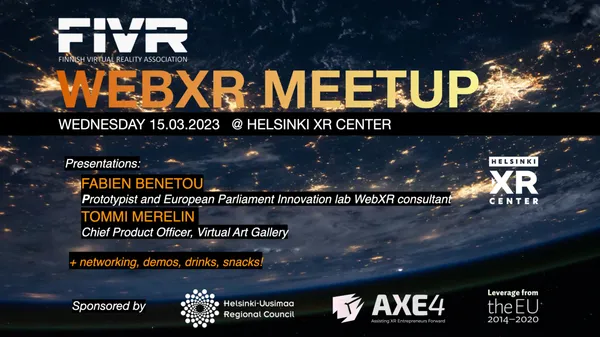 FIVR WebXR Meetup banner