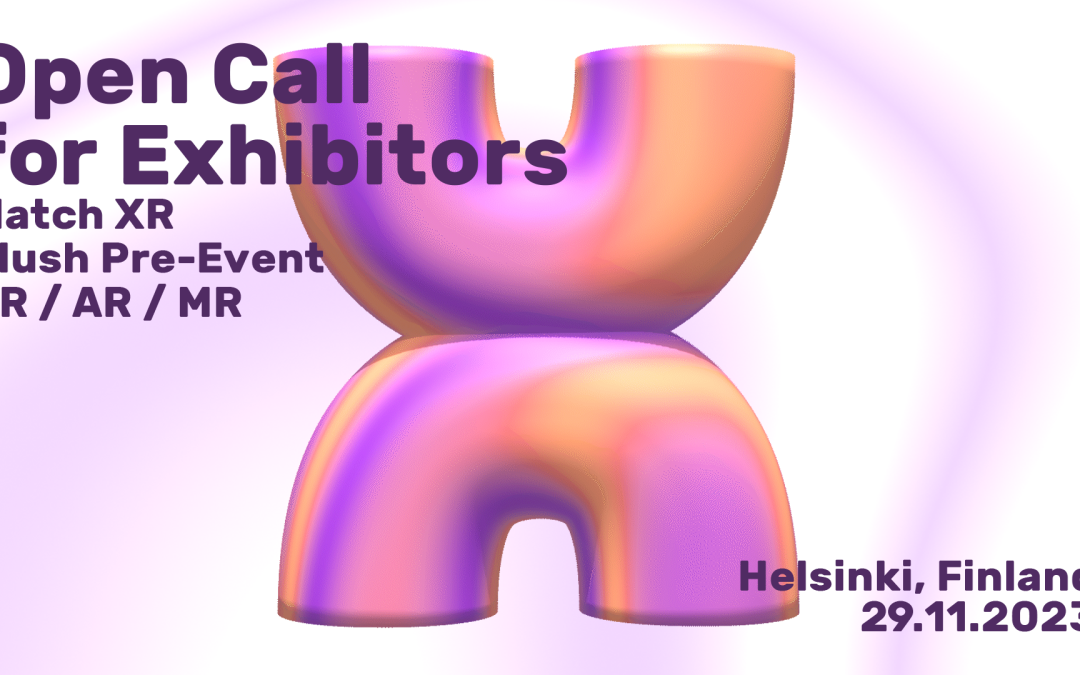 Join Match XR 2023 as an Exhibitor: Apply before 6 October